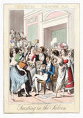 Theatrical Pleasures 1830E Vintage Cartoon Joke A4 Photo Print