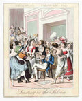 Theatrical Pleasures 1830e Cartoon Joke 001 Vintage A4 Photo Print