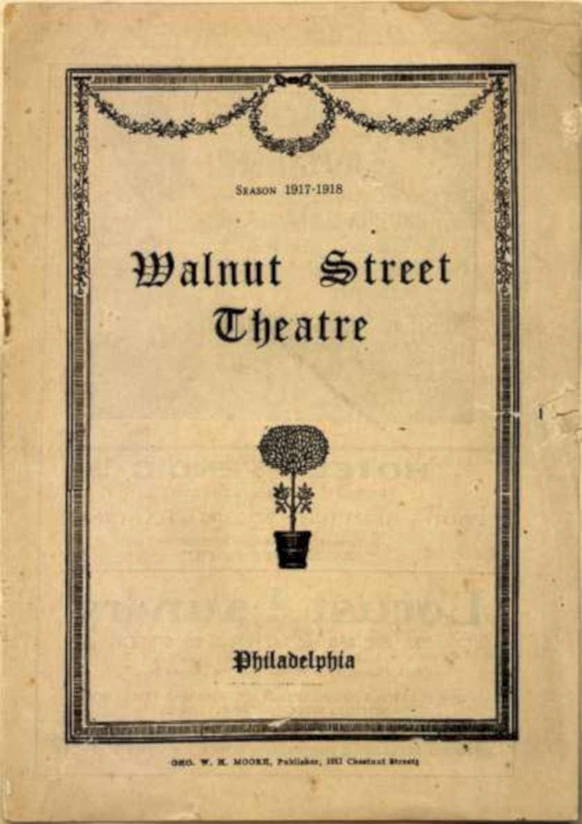 Theatrical Program Walnutstreet Vintage Retro Advert Ads A4 Photo Print