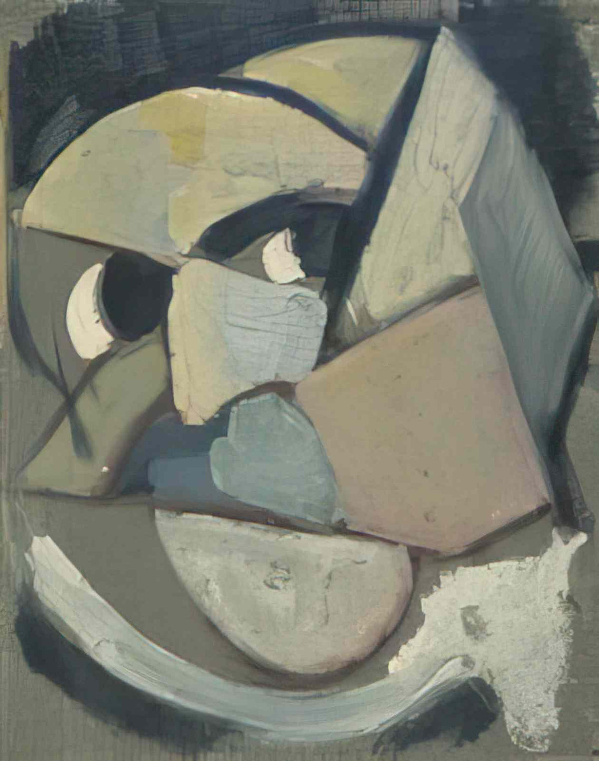 Theo van Doesburg abstract portrait 1915 Art A4 Photo Print