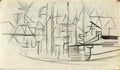 Theo van Doesburg abstracted cityscape from sketchbook 130 Art A4 Photo Print