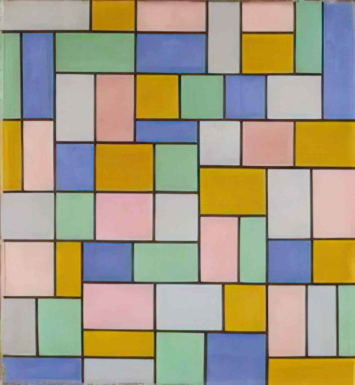 Theo van Doesburg composition in dissonances 1919 Art A4 Photo Print