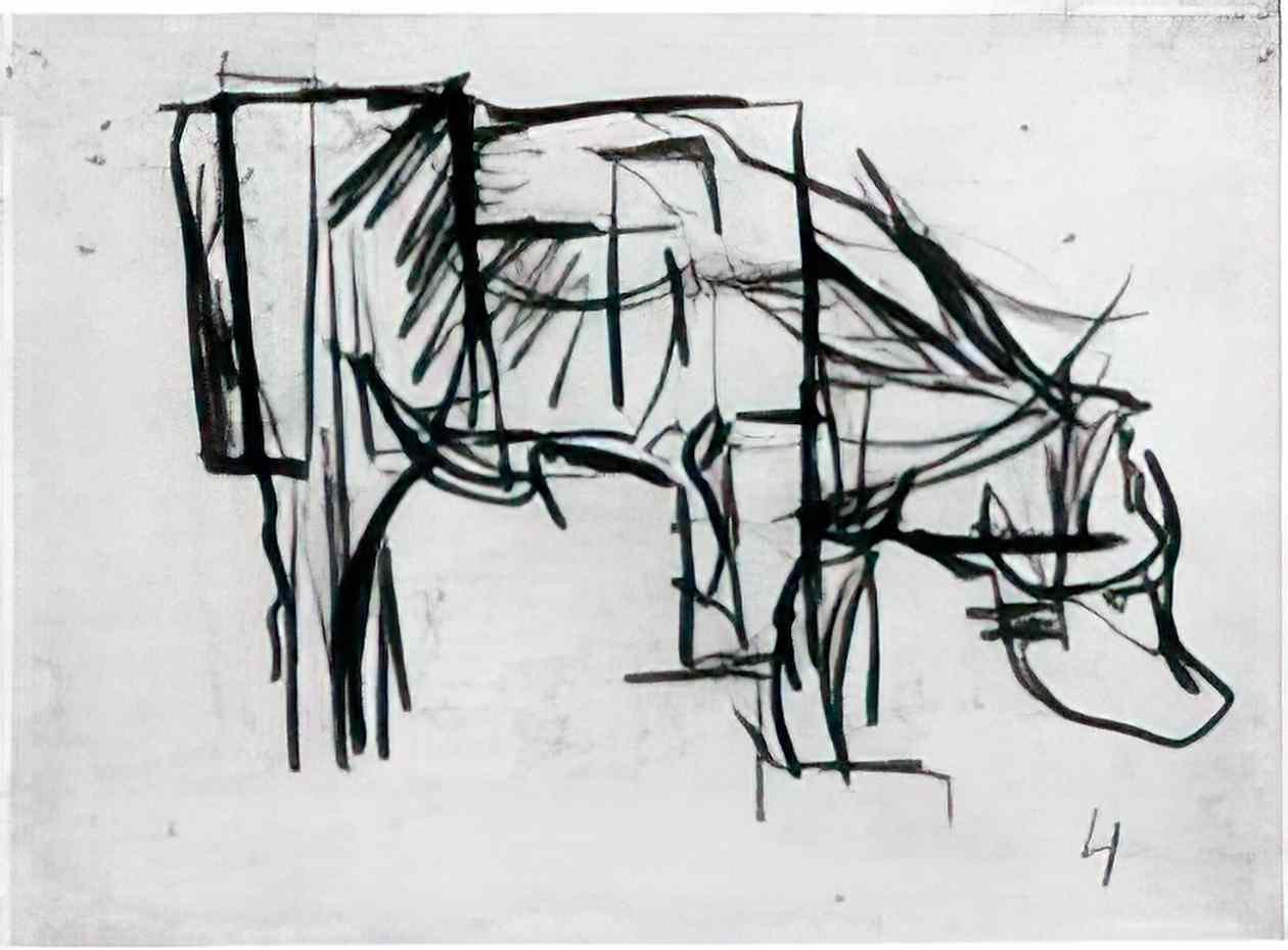 Theo van Doesburg composition the cow 3 Art A4 Photo Print