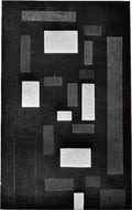 Theo van Doesburg composition vi on black fond 1917 Art A4 Photo Print