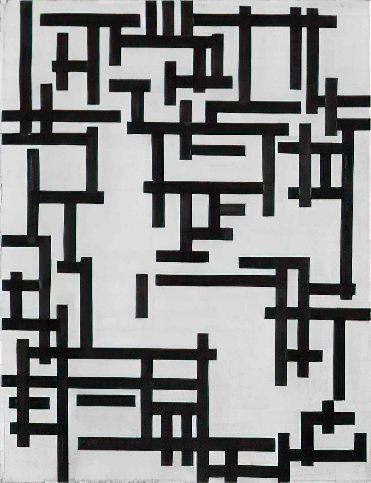 Theo van Doesburg composition xiii woman in studio 1918 Art A4 Photo Print