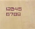 Theo van Doesburg design for the numbers 1 through 9 1927 Art A4 Photo Print