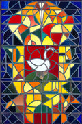 Theo van Doesburg leaded glass composition i Art A4 Photo Print