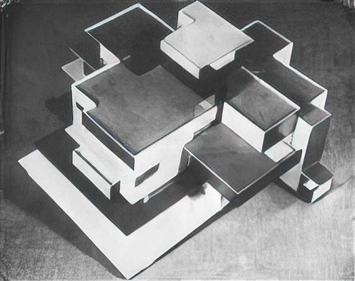 Theo van Doesburg model private house 1923 Art A4 Photo Print