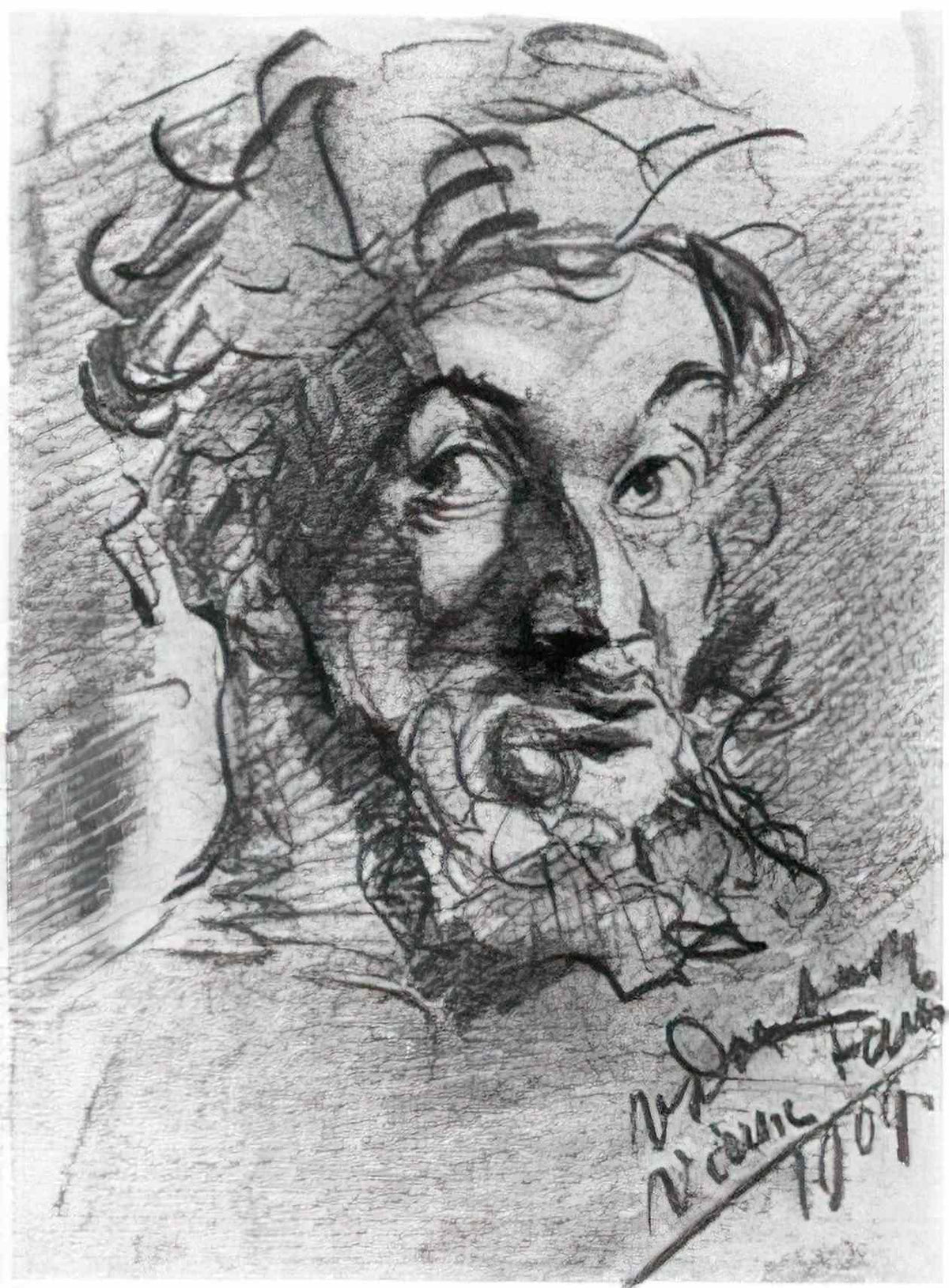 Theo van Doesburg old faun self portrait 1909 Art A4 Photo Print