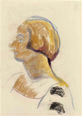 Theo van Doesburg portrait of nelly van doesburg Art A4 Photo Print