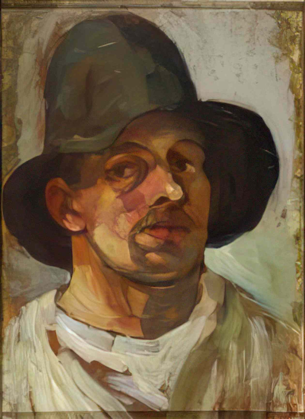 Theo van Doesburg self portrait with hat 1906 Art A4 Photo Print