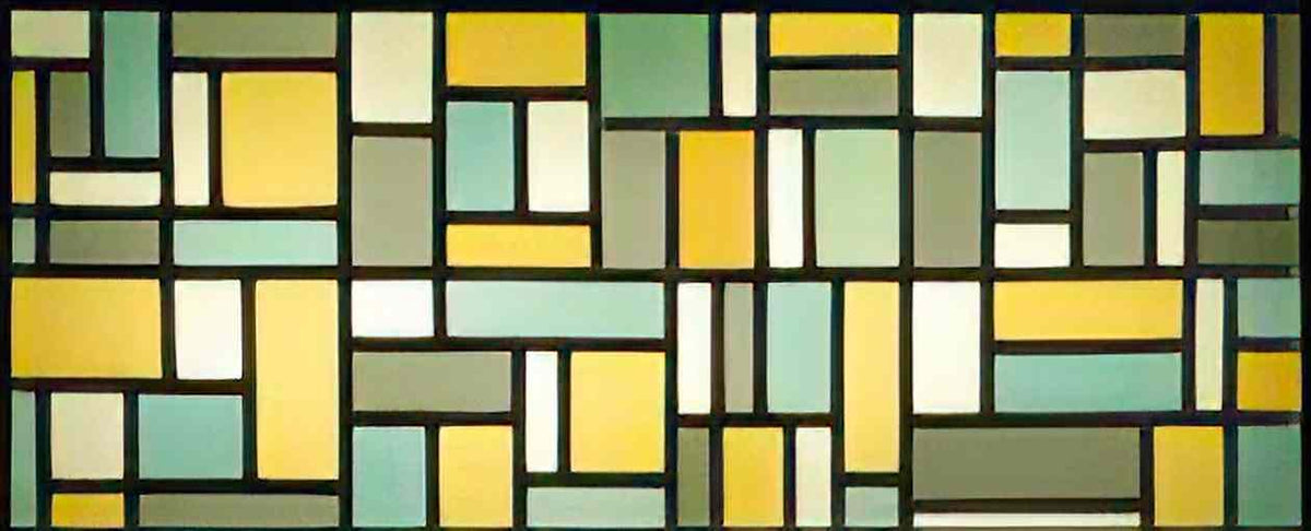 Theo van Doesburg stained glass composition viii Art A4 Photo Print