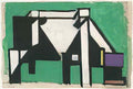 Theo van Doesburg study for composition viii the cow 1 Art A4 Photo Print
