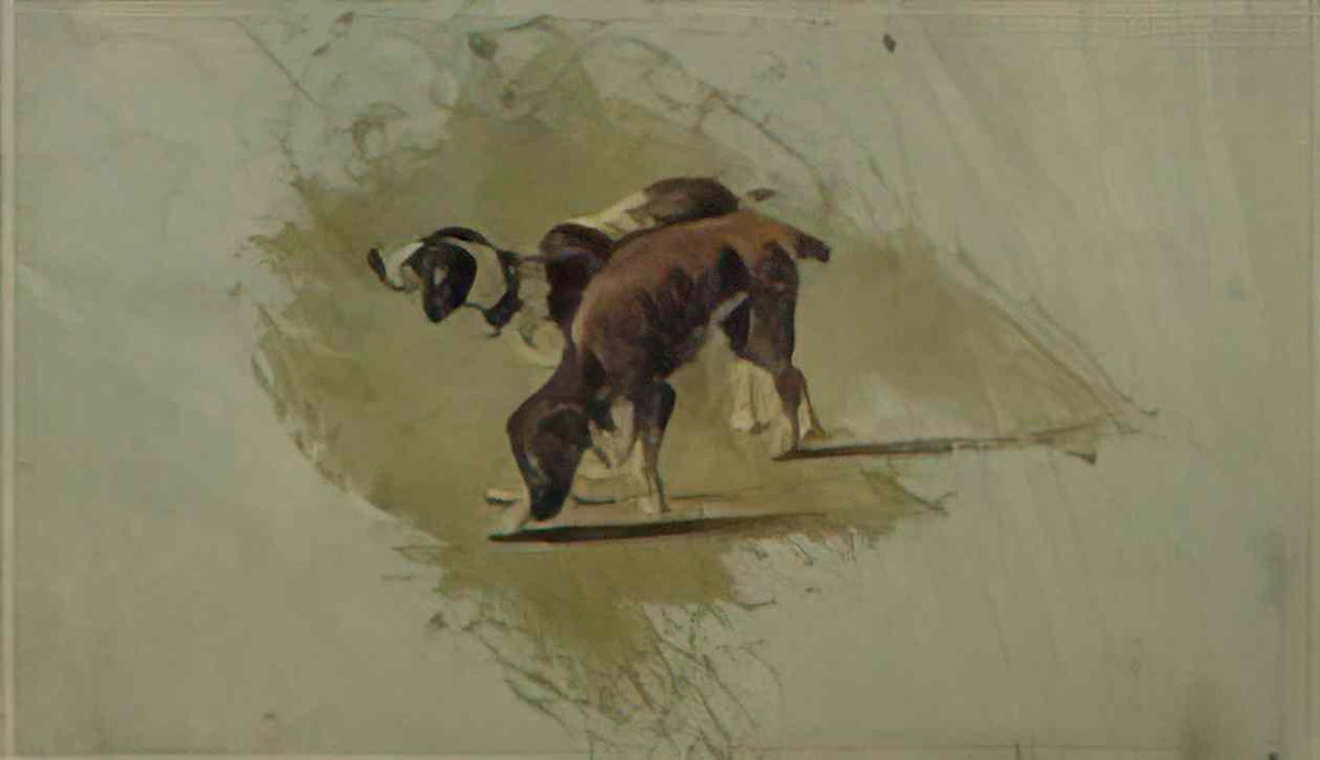 Theo van Doesburg two dogs 1899 Art A4 Photo Print
