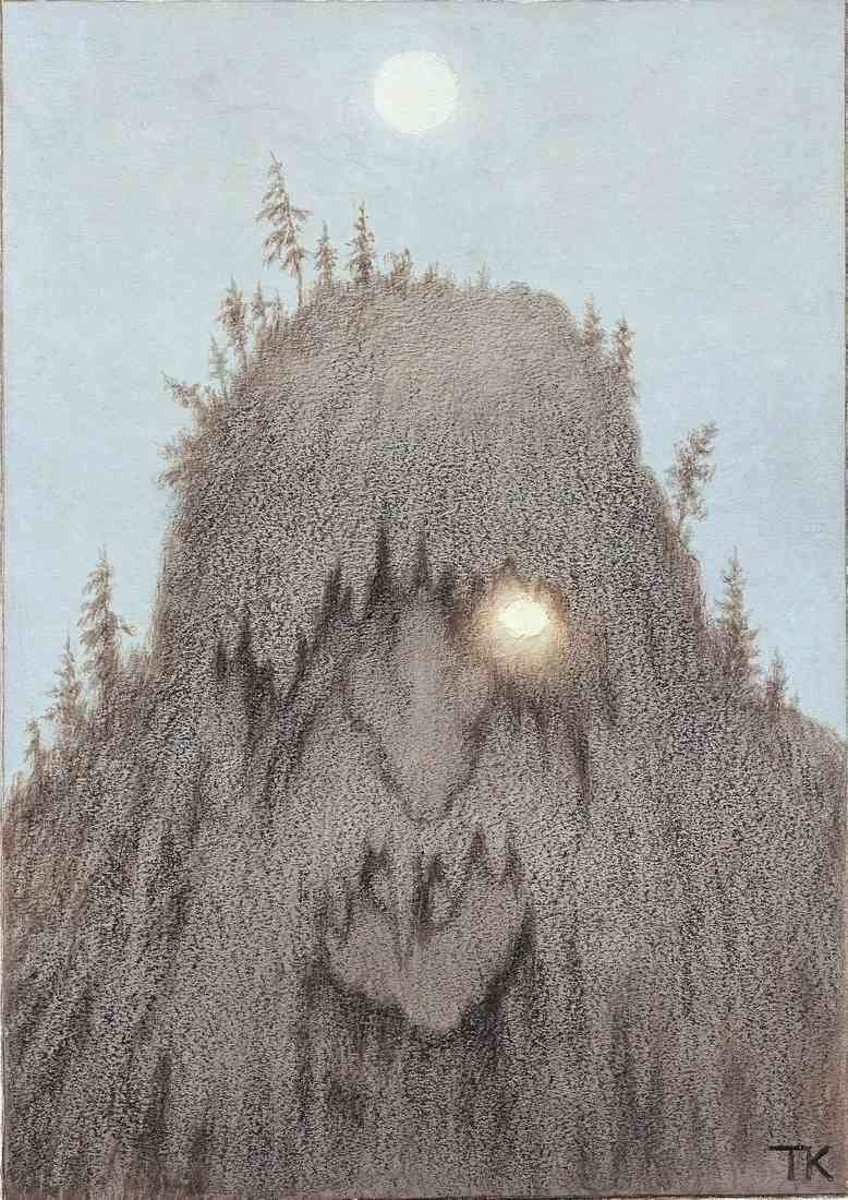 Theodor Severin Kittelsen forest troll skogtroll 1906 200 A4 Photo Print