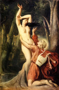 Theodore Chasseriau apollo and daphne 1845 Art A4 Photo Print