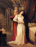 Theodore Chasseriau le coucher de desd mone 1849 Art A4 Photo Print