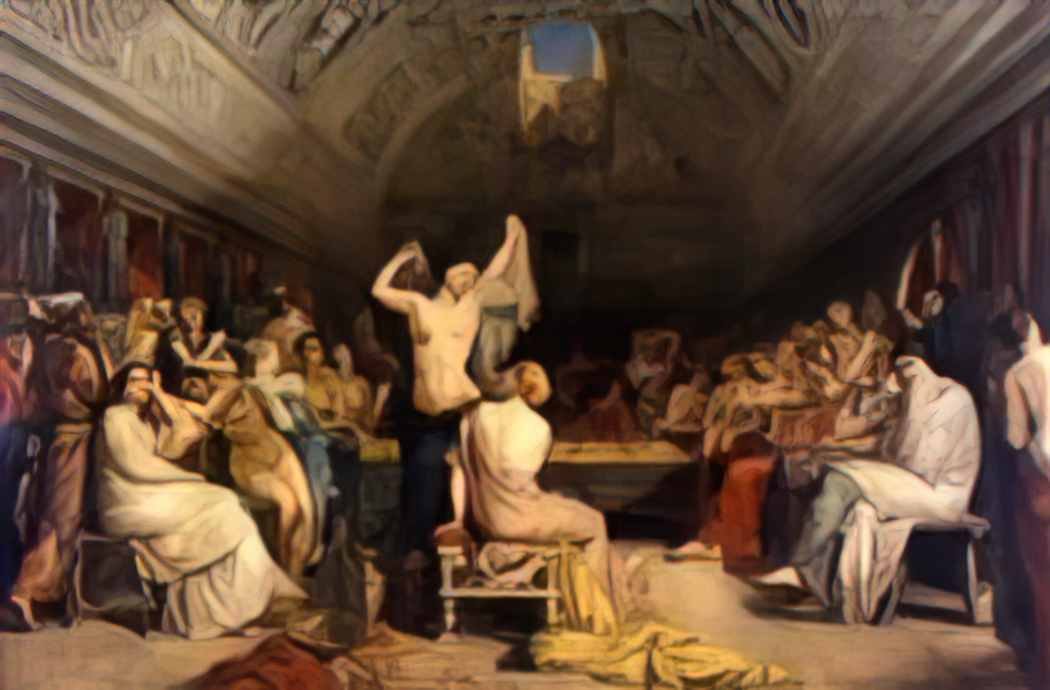 Theodore Chasseriau the tepidarium 1853 Art A4 Photo Print