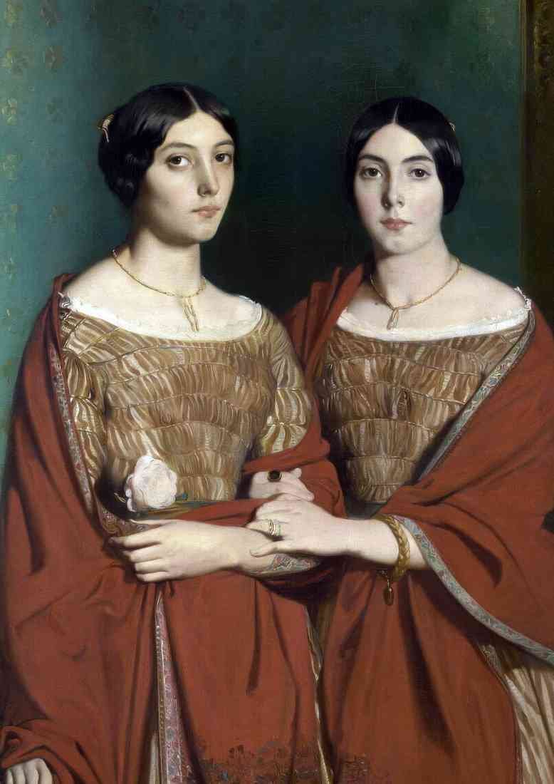 Theodore Chasseriau the two sisters 2026 CROP A4 Photo Print
