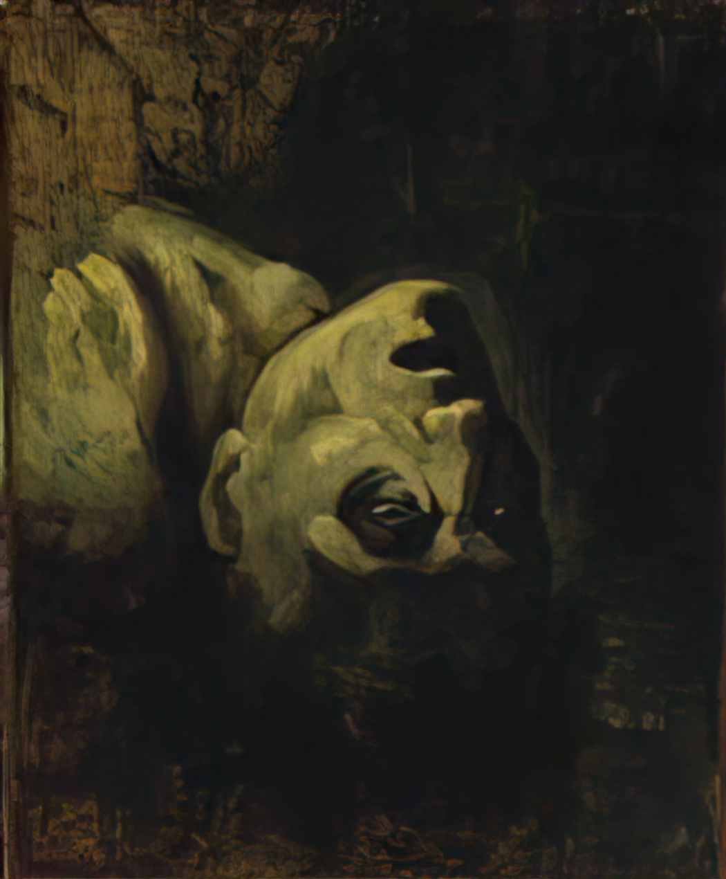 Theodore Gericault head of a drowned man Art A4 Photo Print