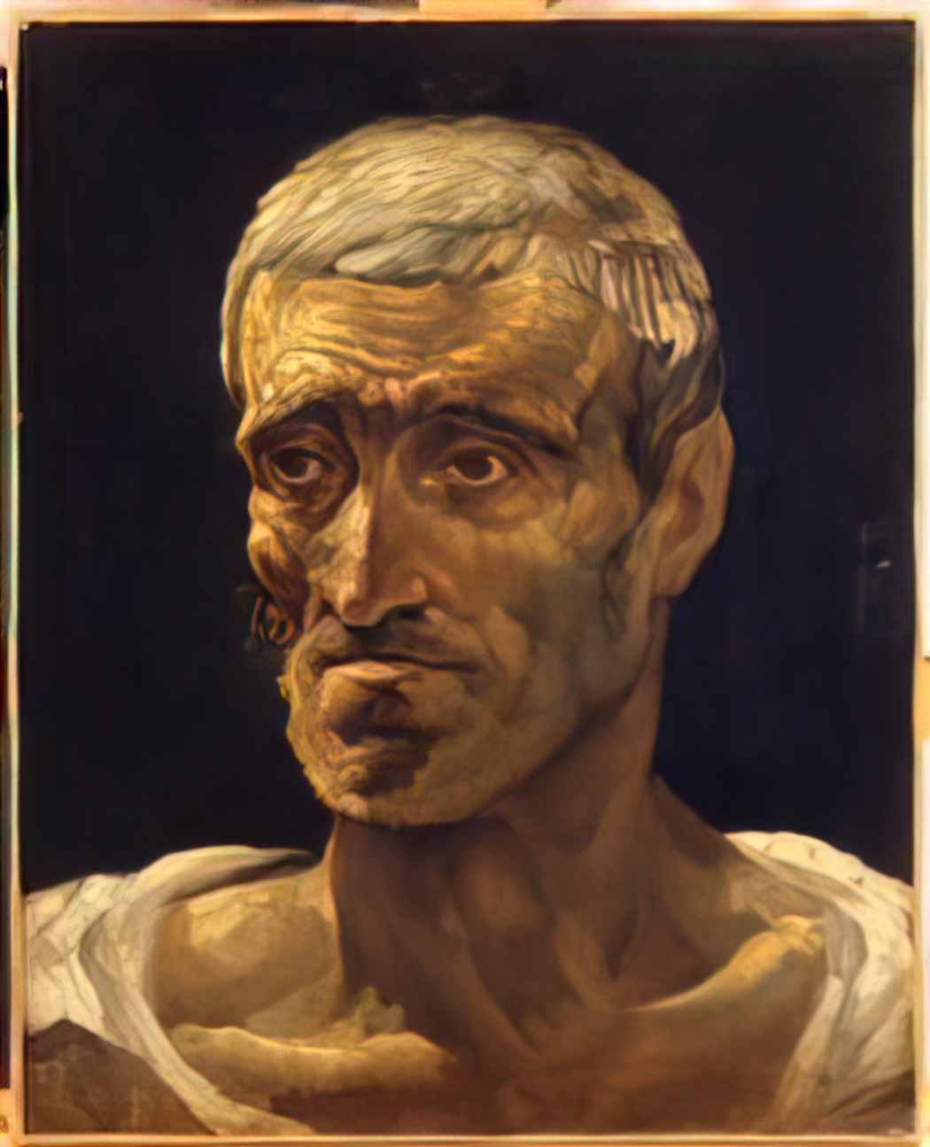 Theodore Gericault head of a shipwrecked man study for the raft of me Art A4 Photo Print
