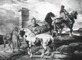 Theodore Gericault horses Art A4 Photo Print