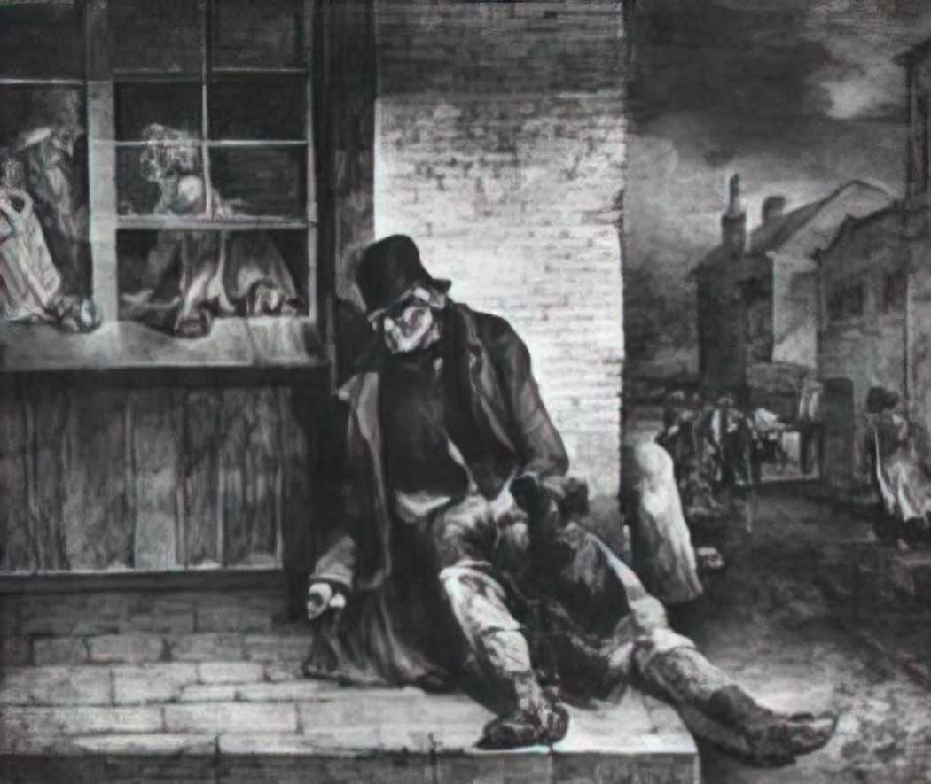 Theodore Gericault man on the street Art A4 Photo Print
