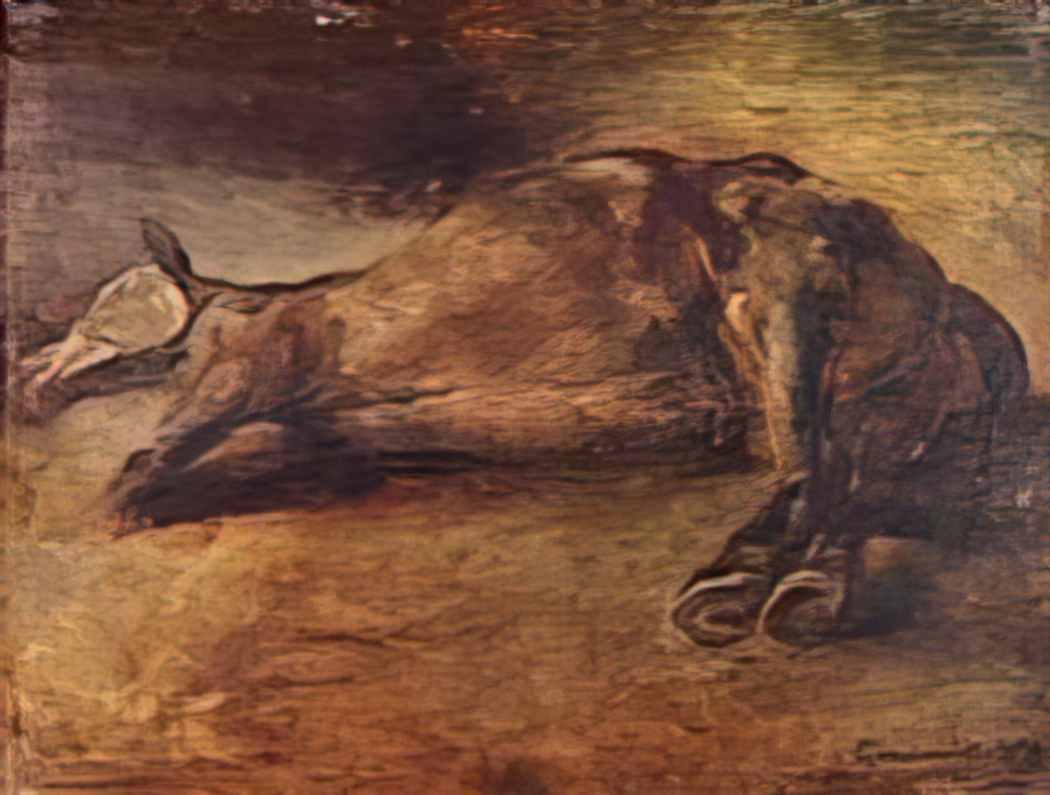 Theodore Gericault study for dead horse Art A4 Photo Print