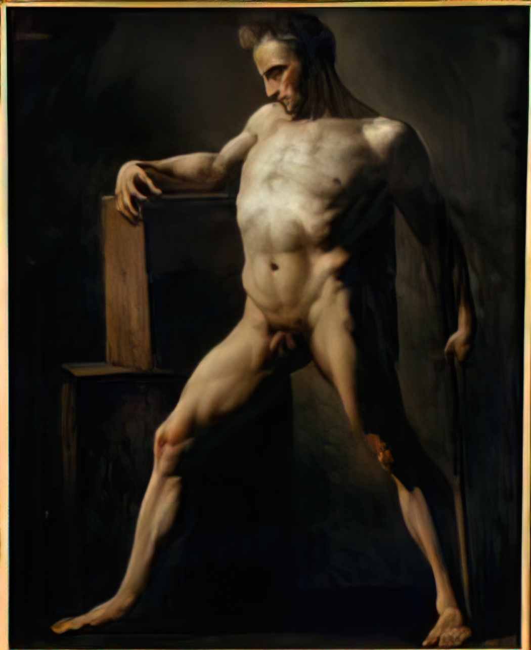 Theodore Gericault study of a man Art A4 Photo Print