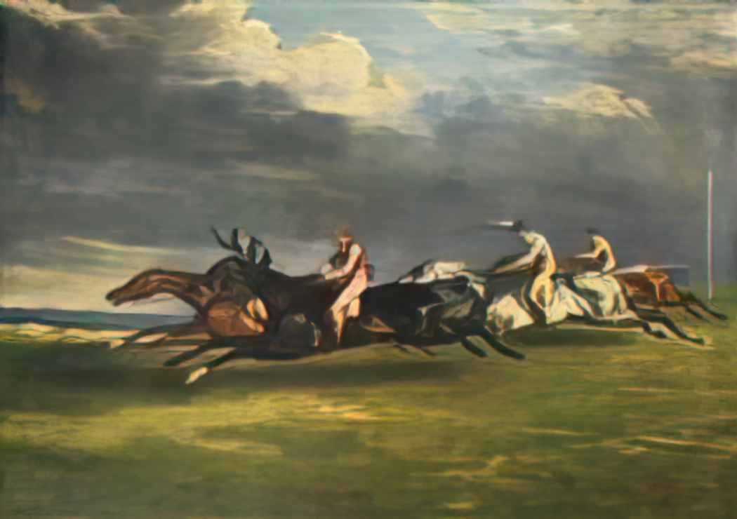 Theodore Gericault the epsom derby 1821 Art A4 Photo Print