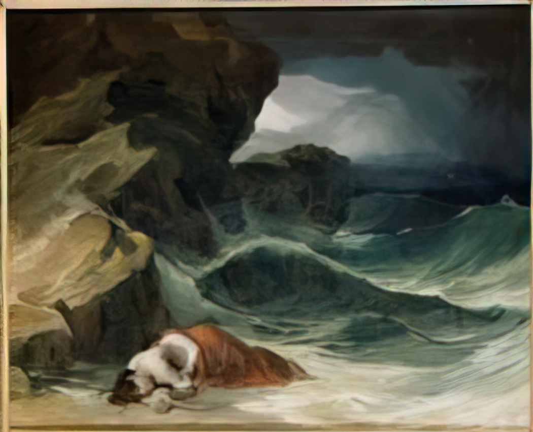Theodore Gericault the storm or the shipwreck Art A4 Photo Print