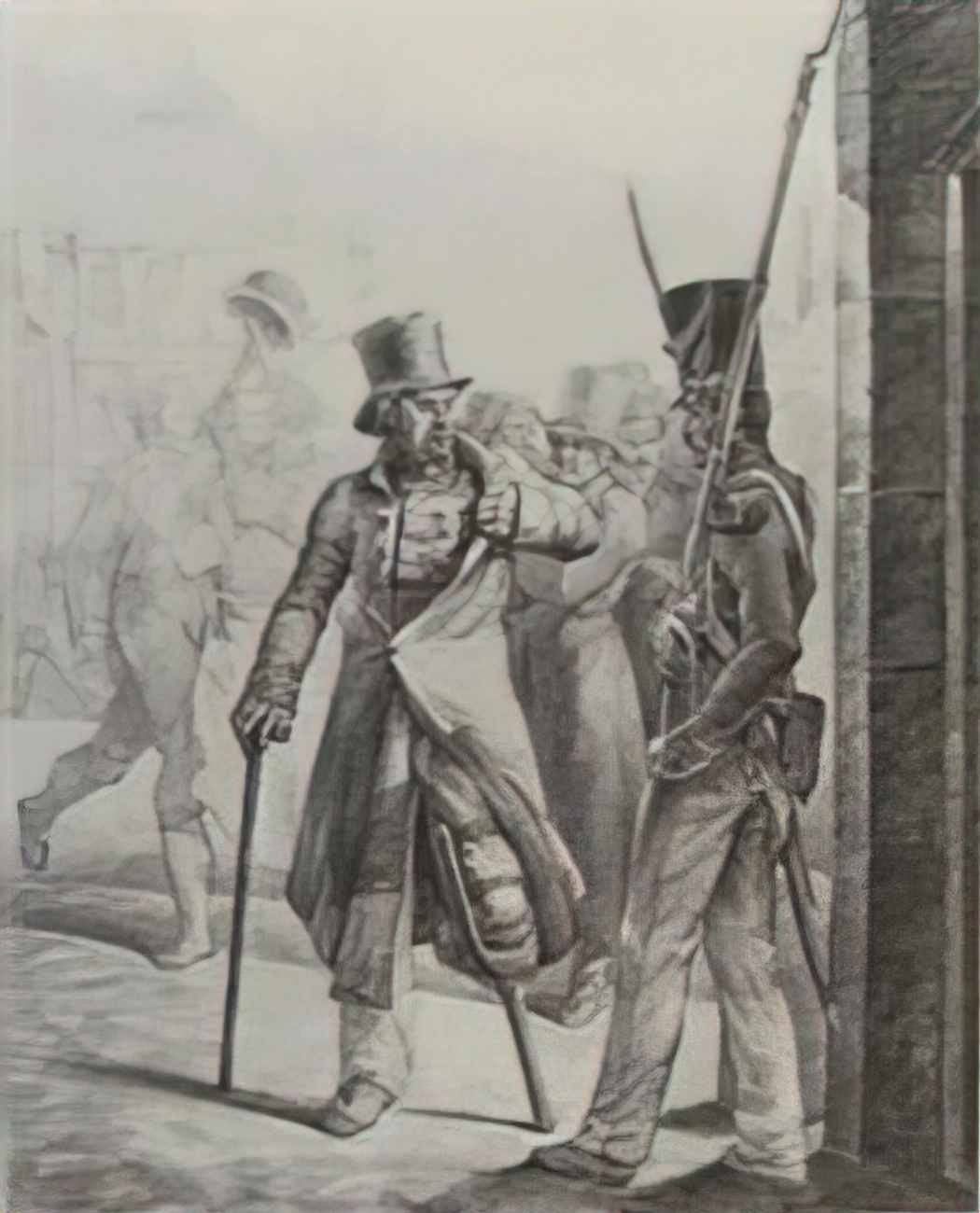Theodore Gericault the swiss guard at the louvre Art A4 Photo Print