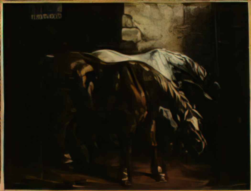 Theodore Gericault two post horses Art A4 Photo Print