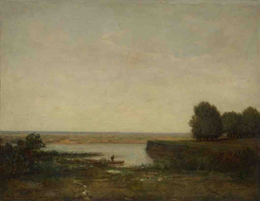 Theodore Rousseau River Scene A4 Photo Print