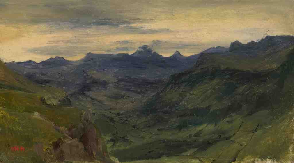 Theodore Rousseau The Valley of Saint Vincent A4 Photo Print