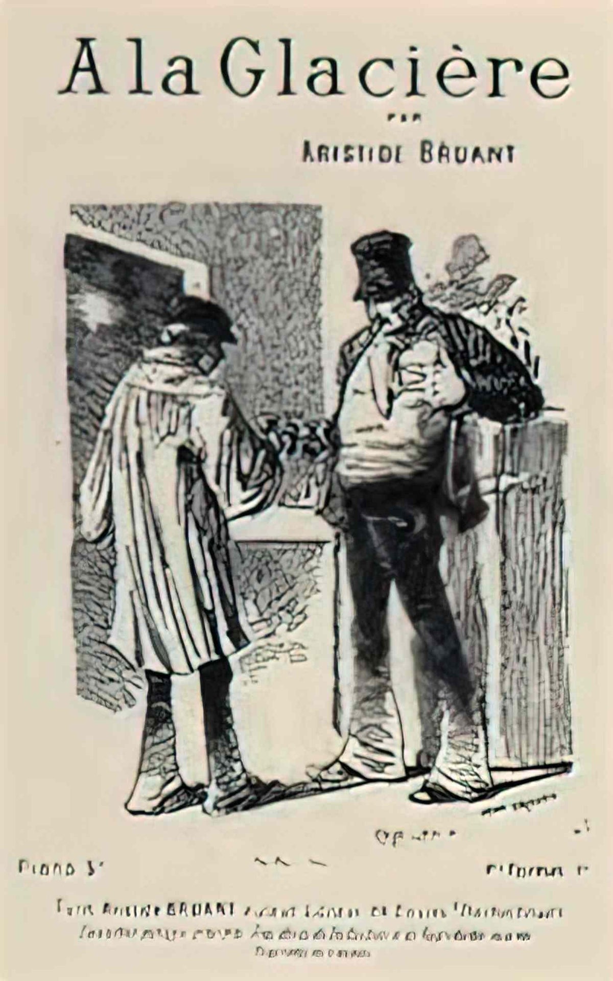 Theophile Steinlen a la glaciere 1885 Art A4 Photo Print
