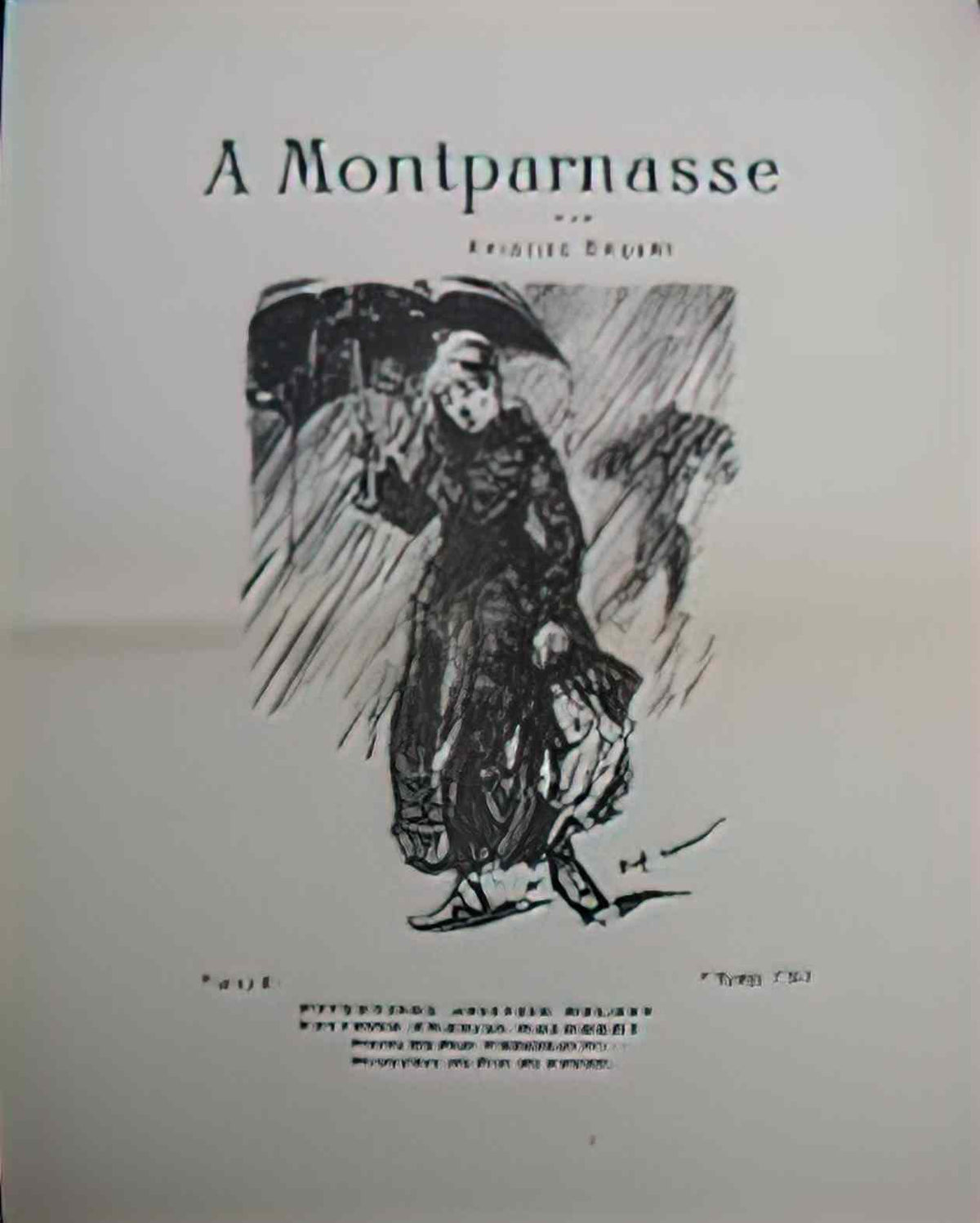 Theophile Steinlen a montparnasse 1884 1 Art A4 Photo Print