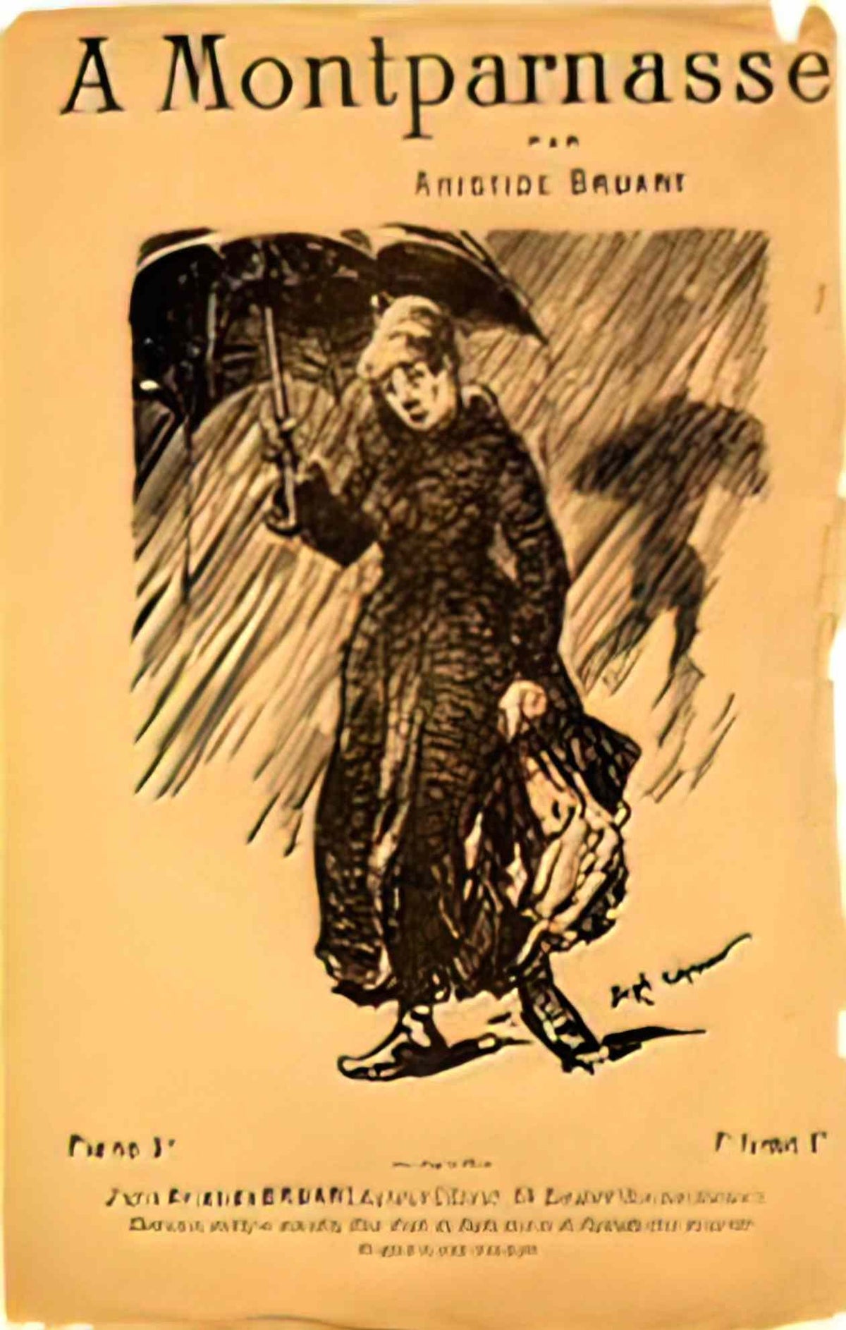 Theophile Steinlen a montparnasse 1884 Art A4 Photo Print
