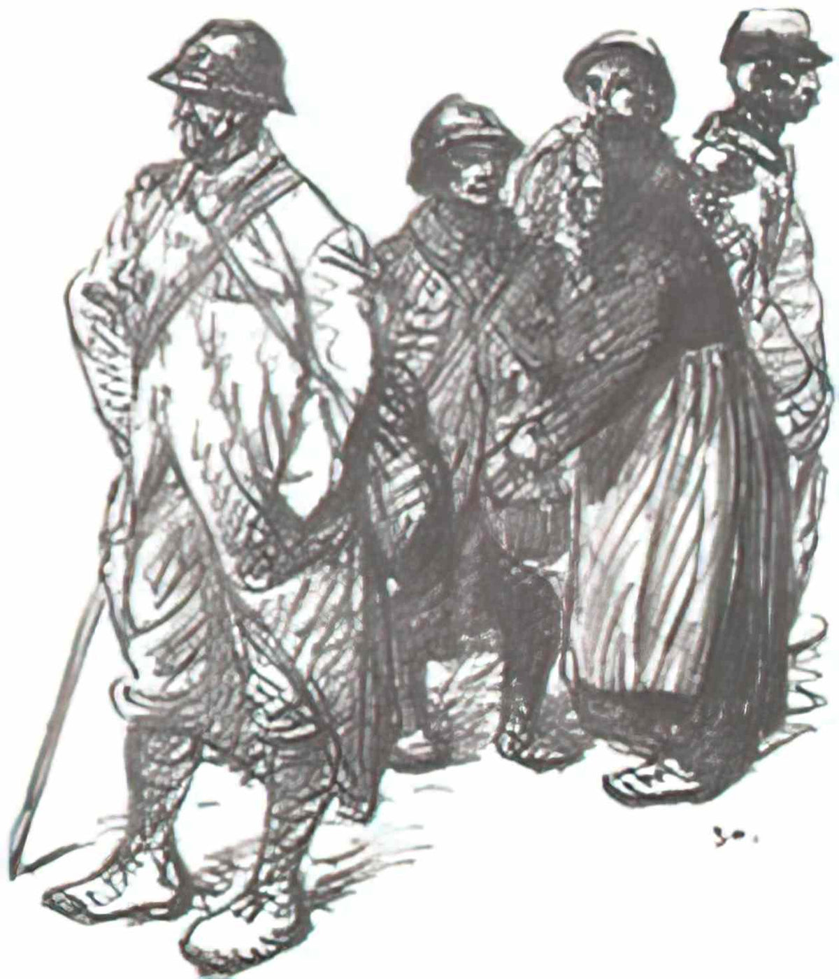 Theophile Steinlen au cantonnement 1916 Art A4 Photo Print