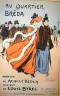 Theophile Steinlen au quartier breda 1893 Art A4 Photo Print