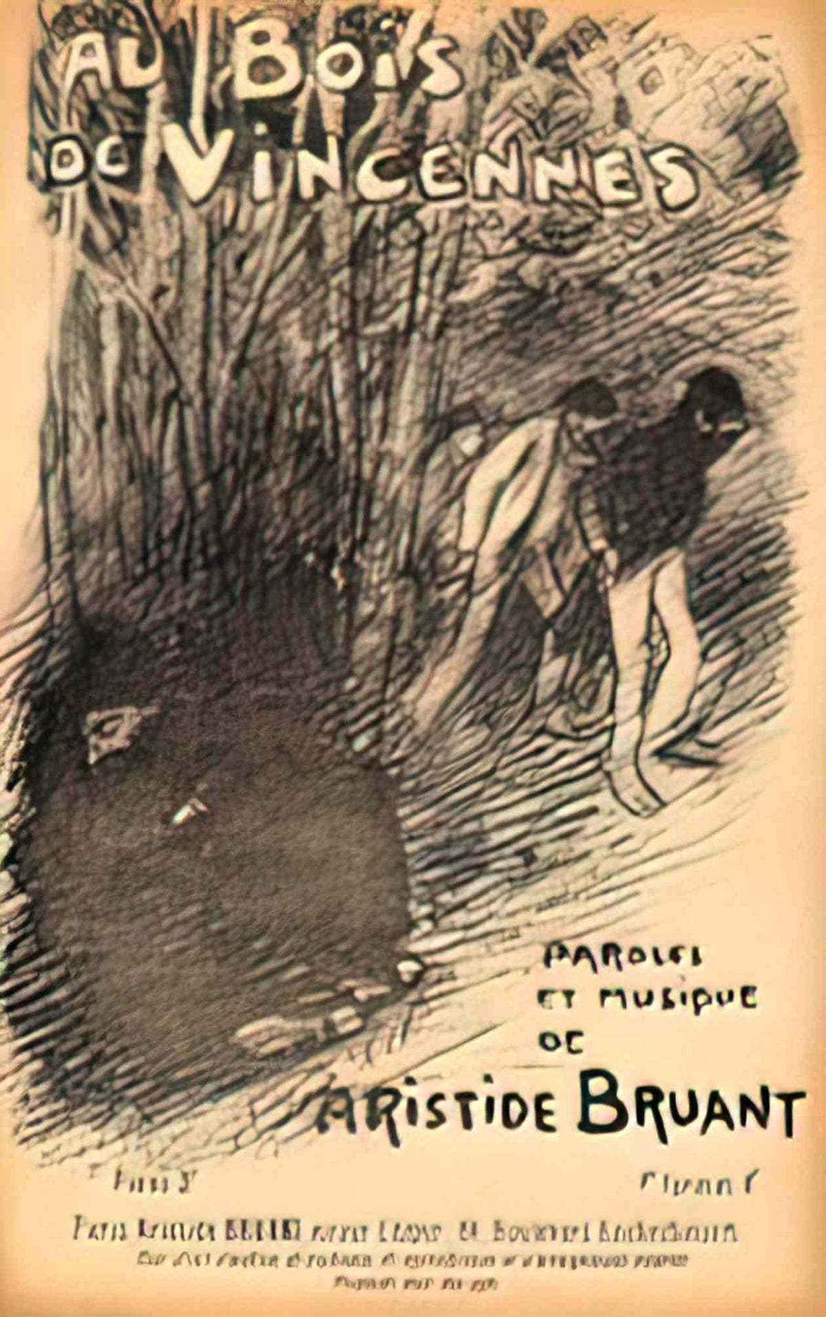 Theophile Steinlen aux bois de vincennes Art A4 Photo Print