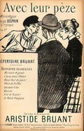 Theophile Steinlen avec leur peze Art A4 Photo Print
