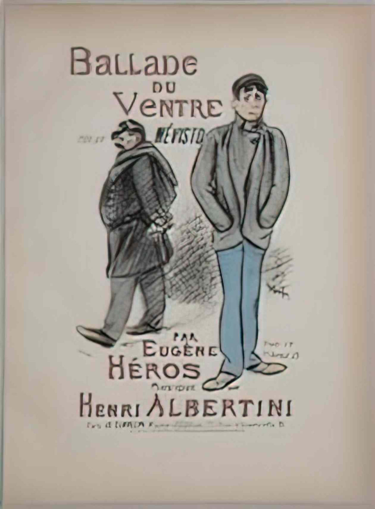 Theophile Steinlen ballade du ventre 1892 1 Art A4 Photo Print