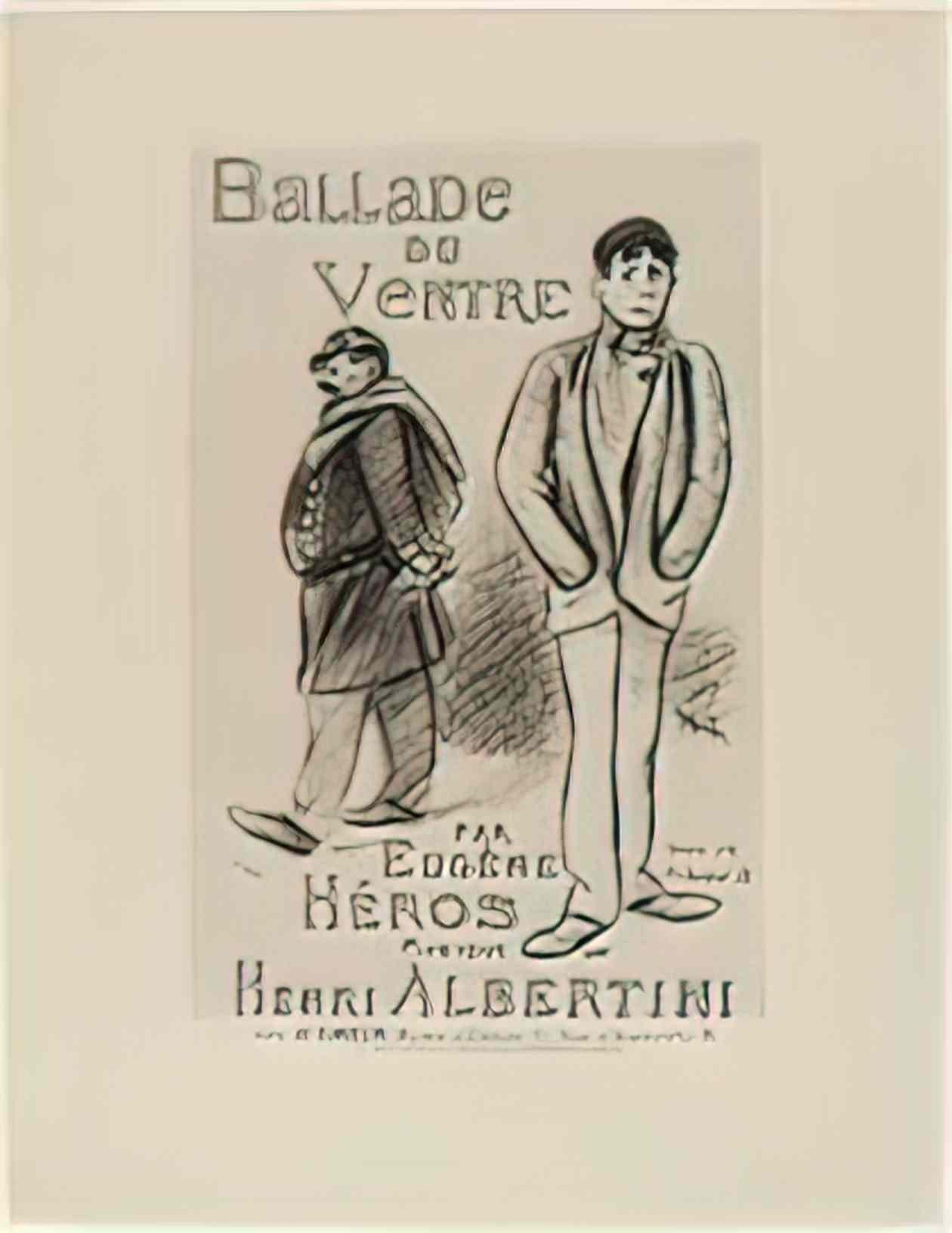 Theophile Steinlen ballade du ventre 1892 Art A4 Photo Print