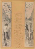 Theophile Steinlen belleville menilmontant original drawing Art A4 Photo Print