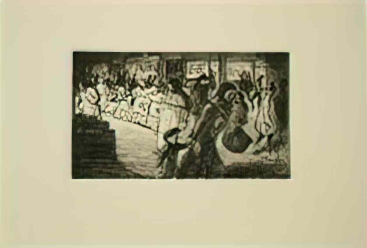 Theophile Steinlen bout de rue le soir 1902 Art A4 Photo Print