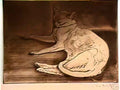 Theophile Steinlen cat etching Art A4 Photo Print
