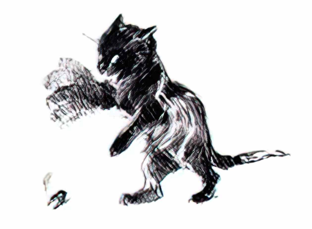 Theophile Steinlen cat s paw in blurring motion 1898 Art A4 Photo Print