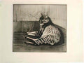 Theophile Steinlen cat sleeping in a corner 1902 1 Art A4 Photo Print