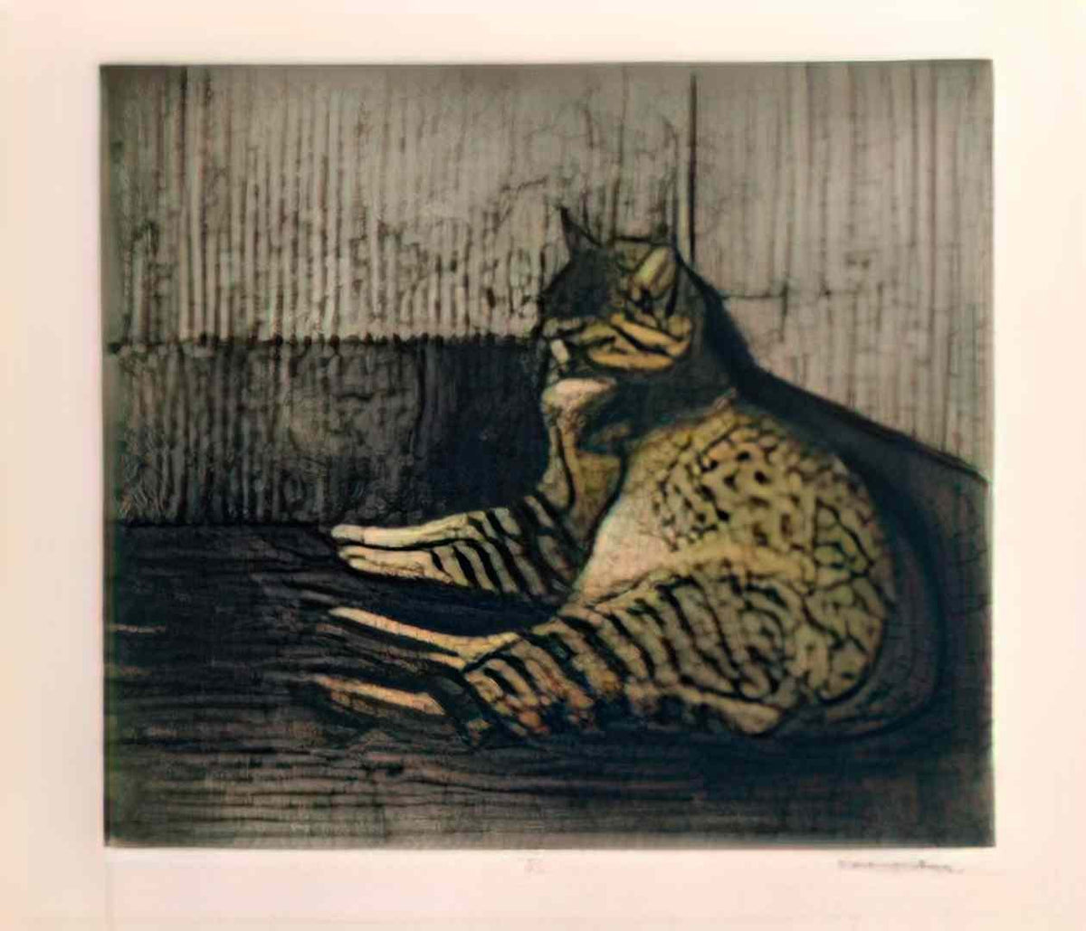 Theophile Steinlen cat sleeping in a corner 1902 Art A4 Photo Print